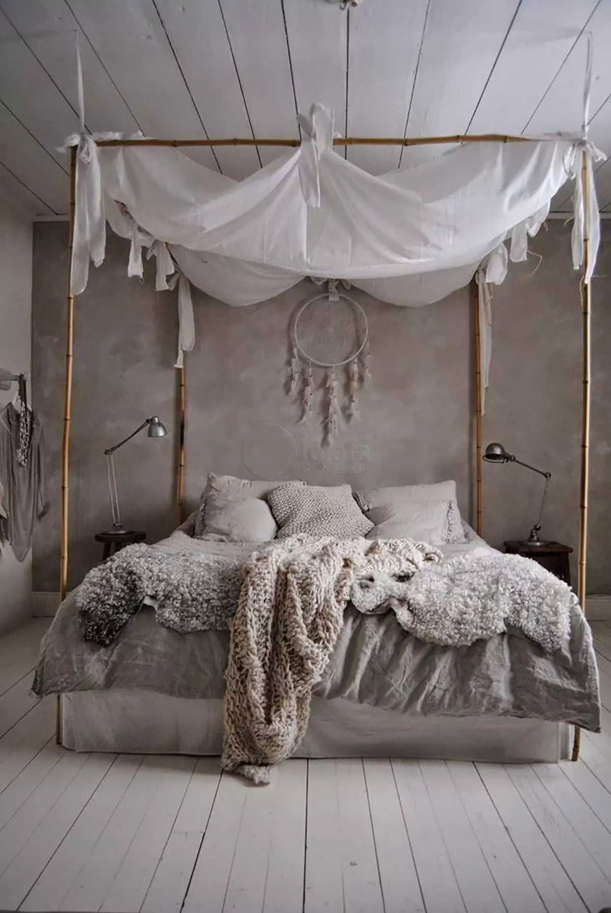 Mẫu dreamcatcher đơn giản treo đầu giường để trang trí
