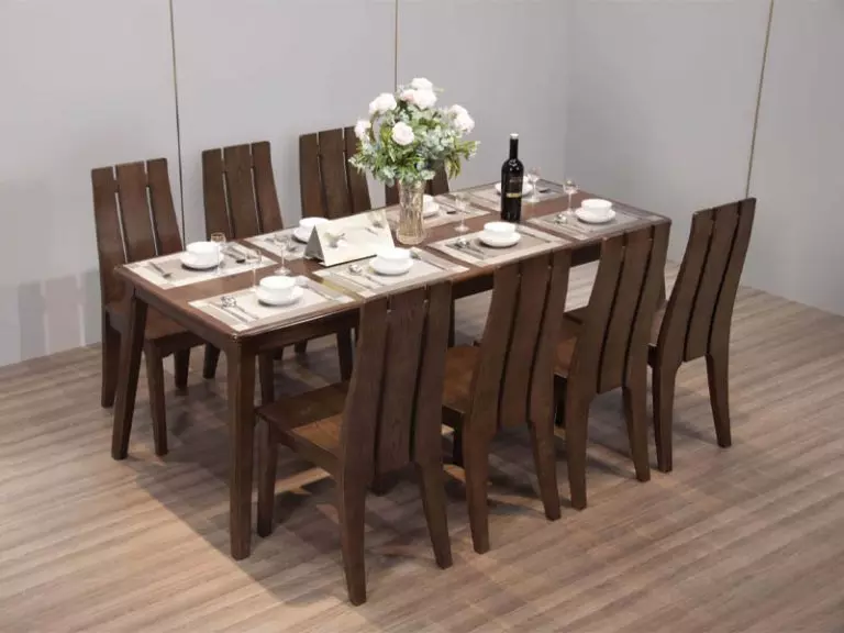 Bộ bàn ăn 6 ghế gỗ sồi