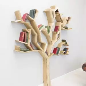 Giá sách treo tường hình cây