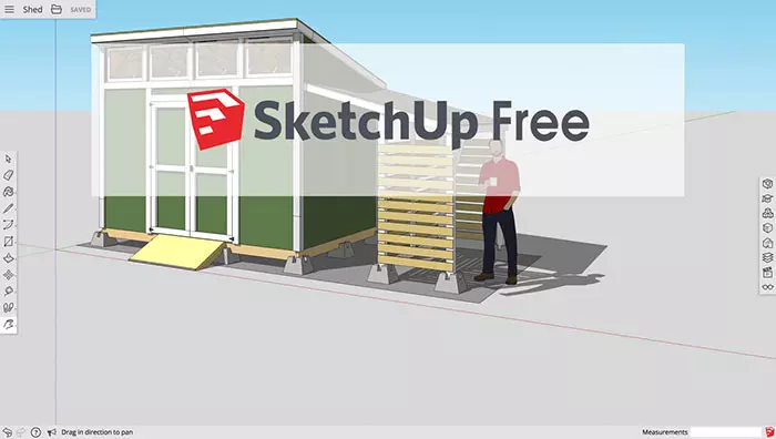 SketchUp Free - app thiết kế phòng ngủ miễn phí