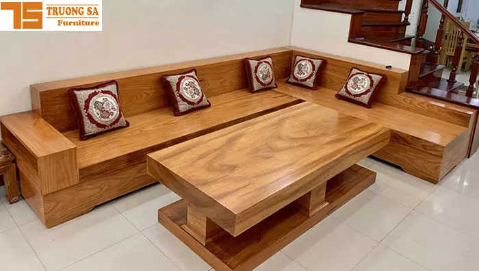 Sofa gỗ Hương nguyên khối
