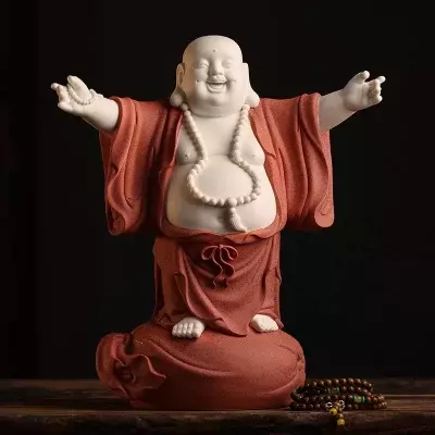 Tượng Phật Di Lặc Bằng Gỗ